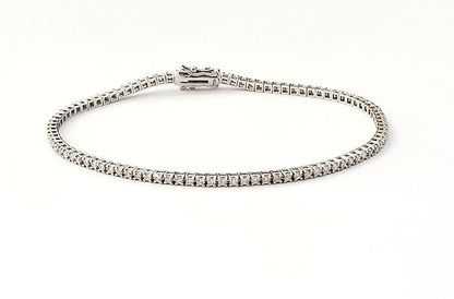 Bracciale Tennis con Diamanti 1,48 ct in Oro Bianco 18 kt (750)