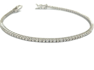 Bracciale tennis Astralia con Diamanti 2,14 ct in Oro Bianco 18 kt