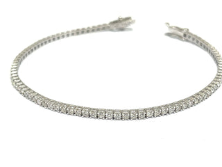 Bracciale tennis Astralia con Diamanti 2,14 ct in Oro Bianco 18 kt