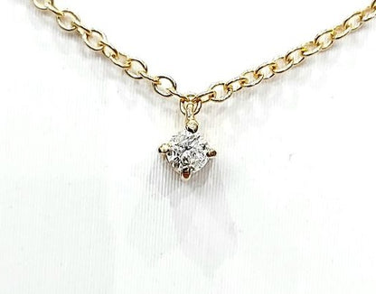 Collana punto luce Crieri Poesia con Diamante 0,05 ct in Oro Giallo 18 kt (750)