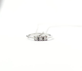 Collana veneziana pendente anello modello trilogy Baby Oro 18kt -750 Diamanti