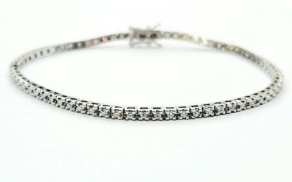 Bracciale Tennis in Oro Bianco con Diamanti 1,42 ct 18 kt (750)