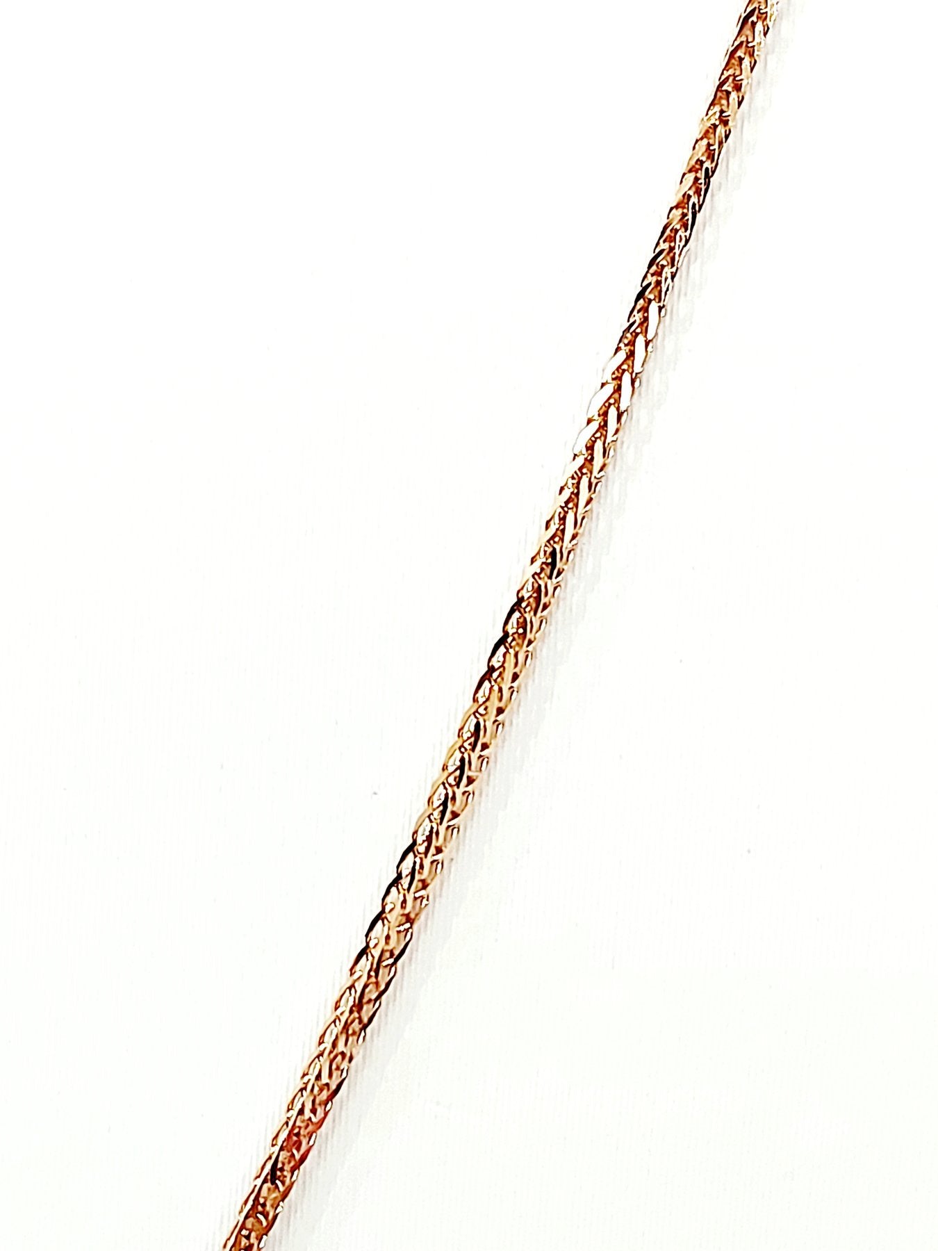 Collana con pendente in Oro Rosa con Diamanti 0,25 ct e Smeraldo Naturale 0,75 ct 18 kt (750)