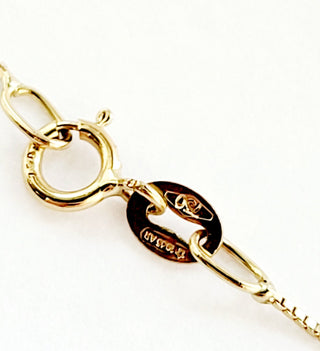 Collana e pendente lettera personalizzabile "C" con Diamanti 0,05 ct in Oro Giallo 18 kt (750)