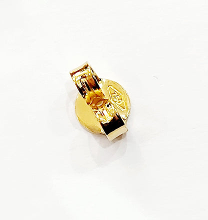 Orecchini punto luce tornito con Diamanti 0,30 ct in Oro Giallo 18 kt (750)