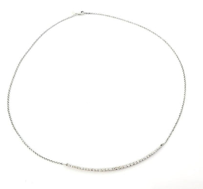 Collana con Diamanti 0,52 ct Astralia modello sorriso in Oro Bianco 18 kt (750)