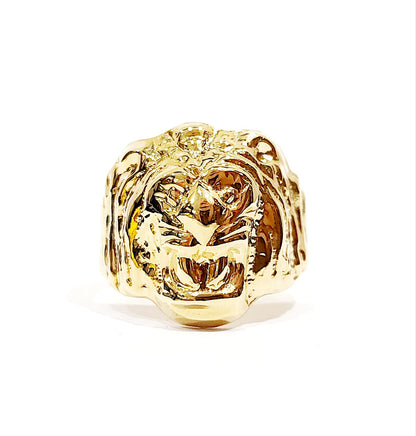 Anello da Uomo Testa di Leone Oro Giallo 18kt-750