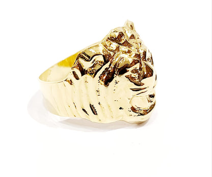 Anello da Uomo Testa di Leone Oro Giallo 18kt-750