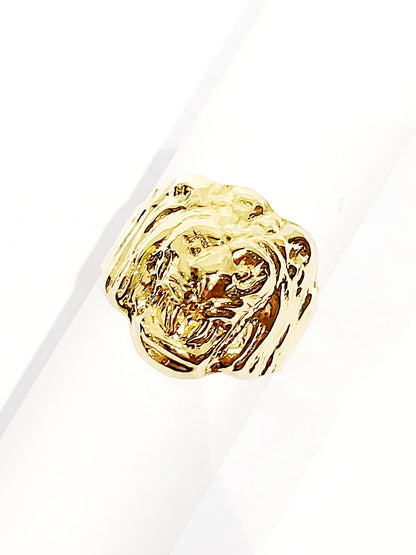 Anello da Uomo Testa di Leone Oro Giallo 18kt-750