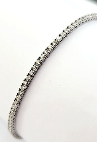 Bracciale Tennis con Diamanti 1,48 ct in Oro Bianco 18 kt (750)