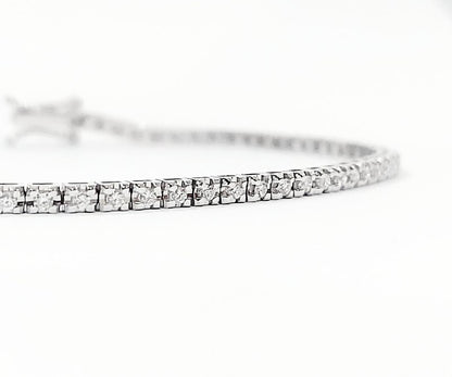 Bracciale Tennis in Oro Bianco con Diamanti 1,42 ct 18 kt (750)