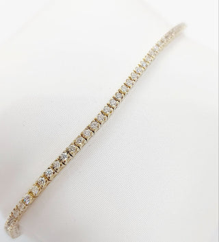 Bracciale Tennis in Oro Giallo con Diamanti 3,64 ct 18 kt (750)