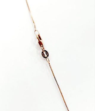 Collana  pendente Croce  Oro Rosa  Diamanti 0,43 ct 18kt-750