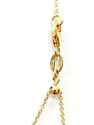 Collana  pendente  Donna  Oro Giallo 18kt-750 Diamanti 0,18 ct