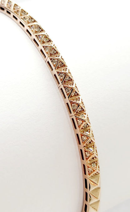 Bracciale rigido Astralia con Diamanti 0,49 ct in Oro Rosa 18 kt (750)