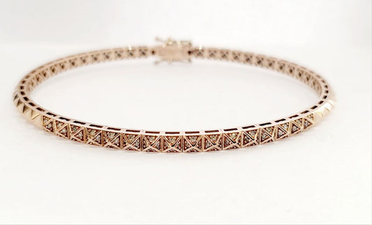 Bracciale rigido Astralia con Diamanti 0,49 ct in Oro Rosa 18 kt (750)