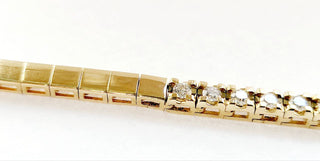 Collana modello tennis con Diamanti ct 5,04 in Oro Giallo 18 kt (750)
