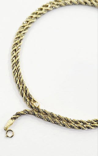 Collana funetta in Oro Giallo e Oro Bianco 18 kt (750)