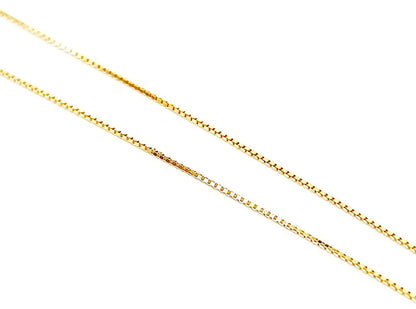 Collana con pendente punto luce con Diamante 0,07 ct in Oro Giallo 18 kt (750)