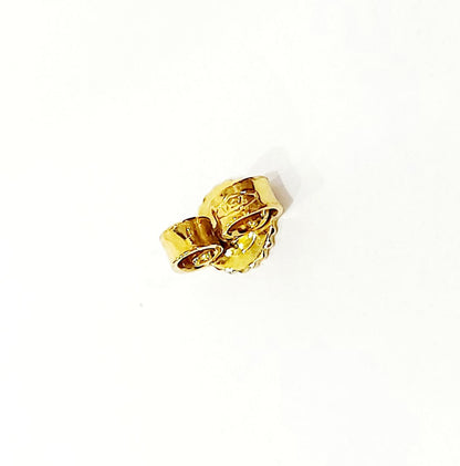 Orecchini punto luce a filo con Diamanti 0,14 ct in Oro Giallo 18 kt (750)