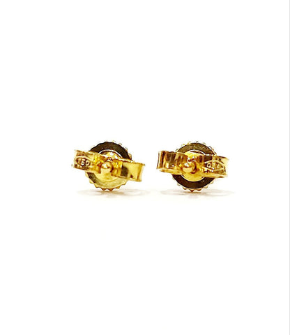 Orecchini punto luce a filo con Diamanti 0,14 ct in Oro Giallo 18 kt (750)