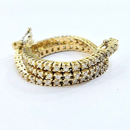 Bracciale tennis con Diamanti 1,10 ct in Oro Giallo 18 kt (750)