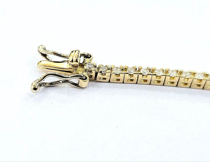 Bracciale tennis con Diamanti 1,10 ct in Oro Giallo 18 kt (750)