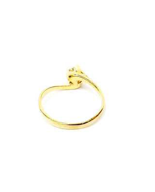 Anello Solitario Valentino in Oro Giallo con Diamante 0,30 ct 18 kt (750)