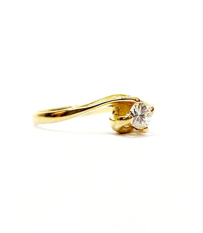 Anello Solitario Valentino in Oro Giallo con Diamante 0,30 ct 18 kt (750)