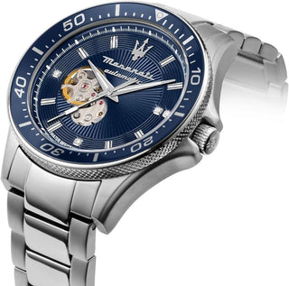 Orologio Maserati Sfida Automatic con cinturino in pelle e acciaio - R8823140007