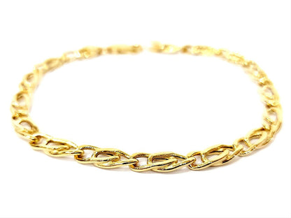 Bracciale Oro Giallo 18 kt-750 catena piatta unisex