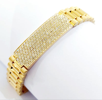 Bracciale Unisex modello jubilee Diamanti ct 2,45 Oro Giallo 18kt -750 GEM -TECH