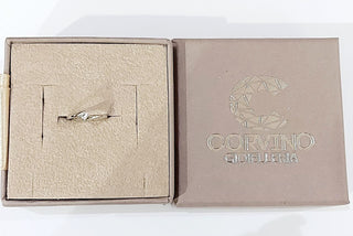 Anello solitario collezione Baby Diamanti CT 0,02  Oro Bianco 18kt-750