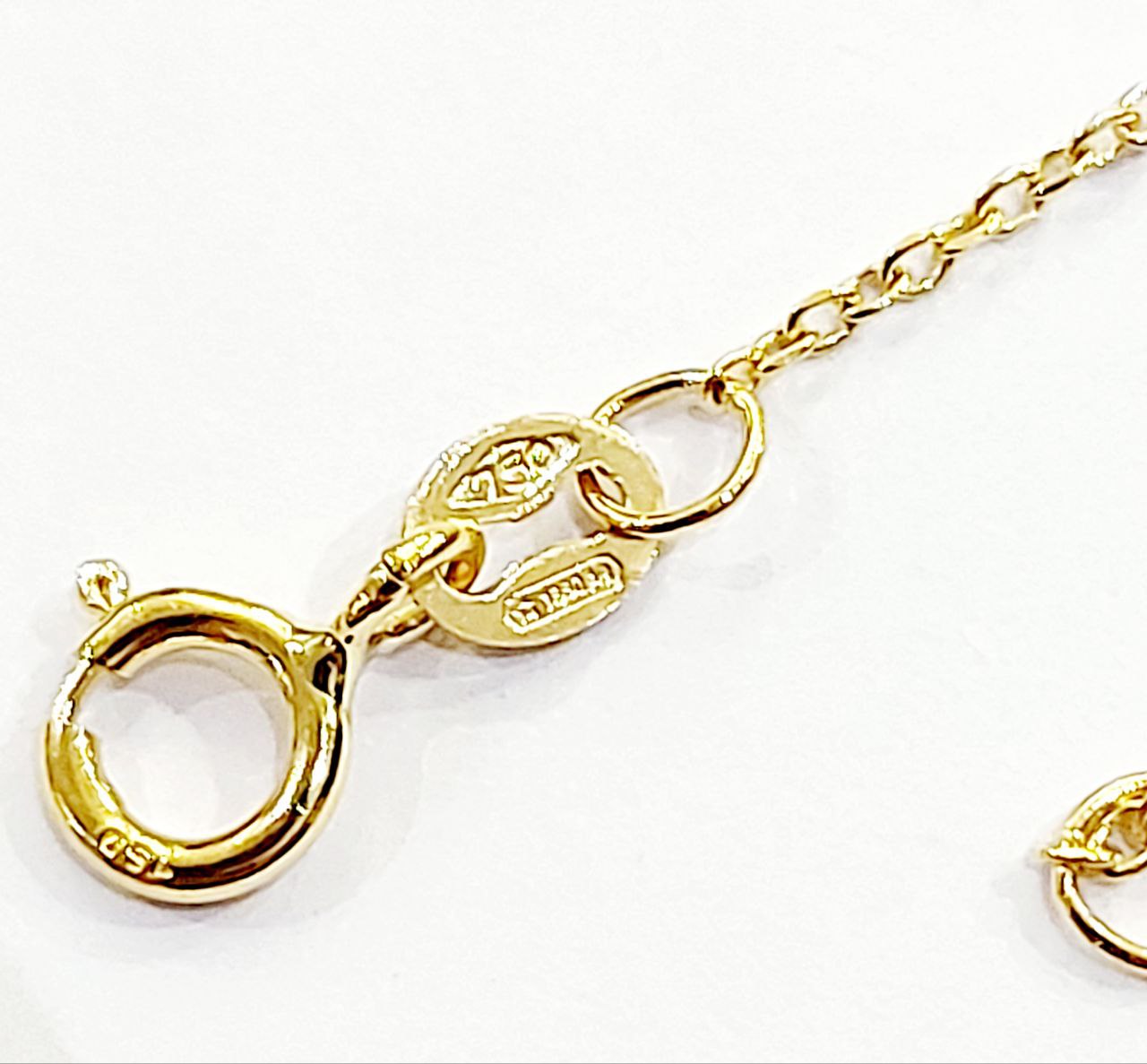 Collana pendente fantasia Oro Giallo 18kt-750 Diamanti ct 0,28 Smeraldo ct 0,55