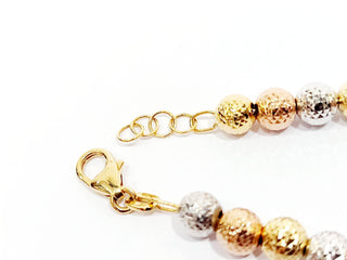 Bracciale sfere milleluci in Oro Giallo Oro Bianco e Oro Rosa 18kt (750)