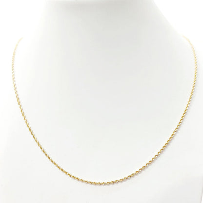 Collana funetta Unisex Oro Giallo e Oro Bianco 18kt 750 - 50cm