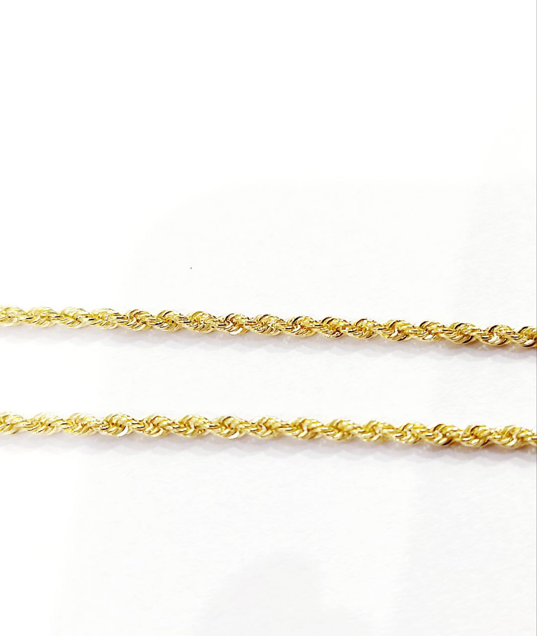 Collana funetta Unisex Oro Giallo e Oro Bianco 18kt 750 - 50cm