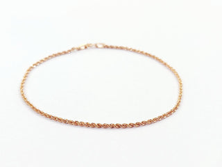 Bracciale unisex  funetta in Oro Rosa 18kt-750 -18 -19-19,50 cm