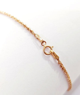 Bracciale unisex  funetta in Oro Rosa 18kt-750 -18 -19-19,50 cm