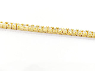 Bracciale modello  tennis in Oro giallo 18 kt con Diamanti bianchi naturali CT 1,60- 21 cm