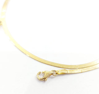 Collana collier modello piattina in Oro Giallo 18kt-750 -45 cm -Gr 5,23