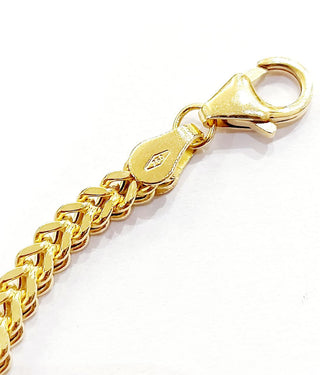 Bracciale modello spiga Unisex Oro Giallo 18 kt -750 -20 cm