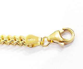 Bracciale modello spiga Unisex Oro Giallo 18 kt -750 -20 cm