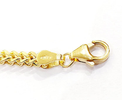 Bracciale modello spiga Unisex Oro Giallo 18 kt -750 -20 cm