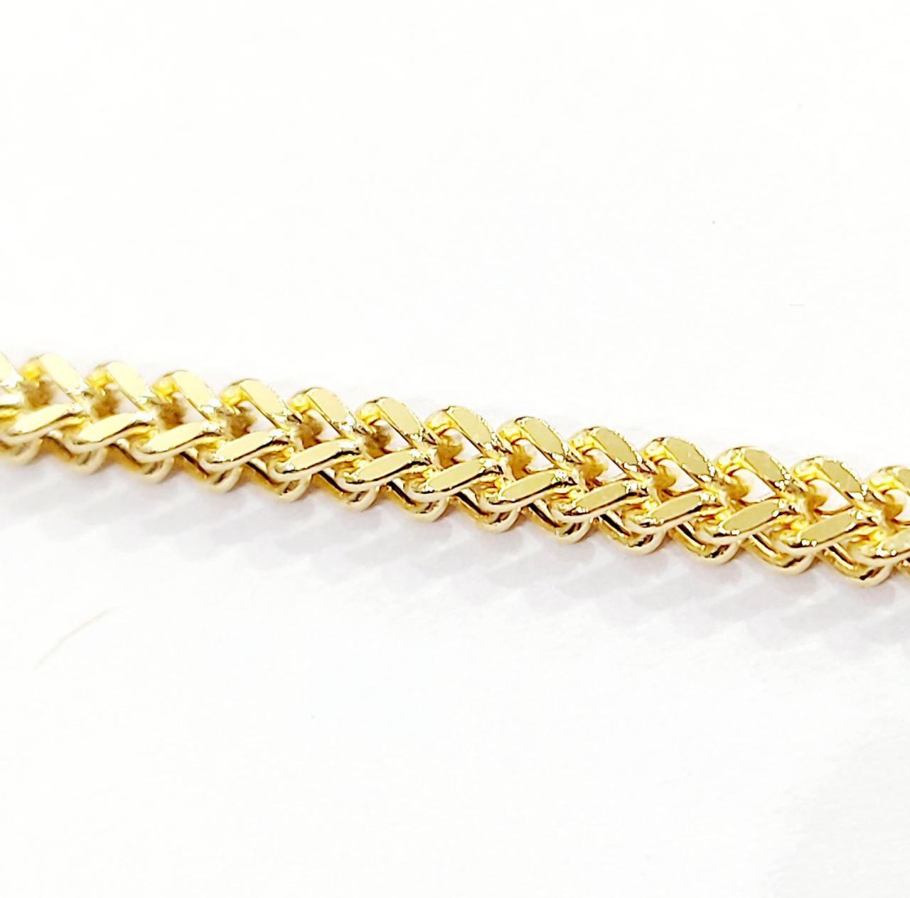 Bracciale modello spiga Unisex Oro Giallo 18 kt -750 -20 cm