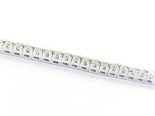 Bracciale modello  tennis in Oro Bianco 18 kt con Diamanti bianchi naturali CT 1,10- 18,50 cm