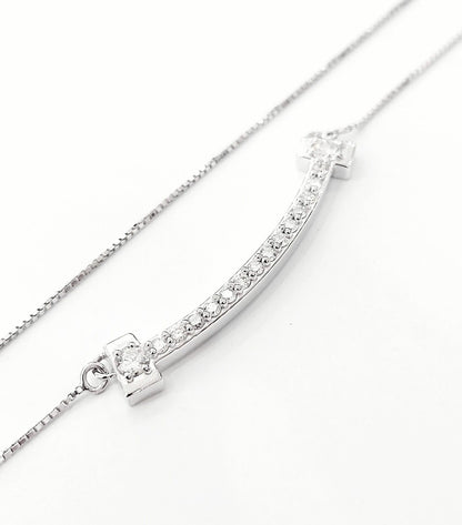 Collier sorriso con Diamanti 0,72 ct in Oro Bianco 18 kt (750)